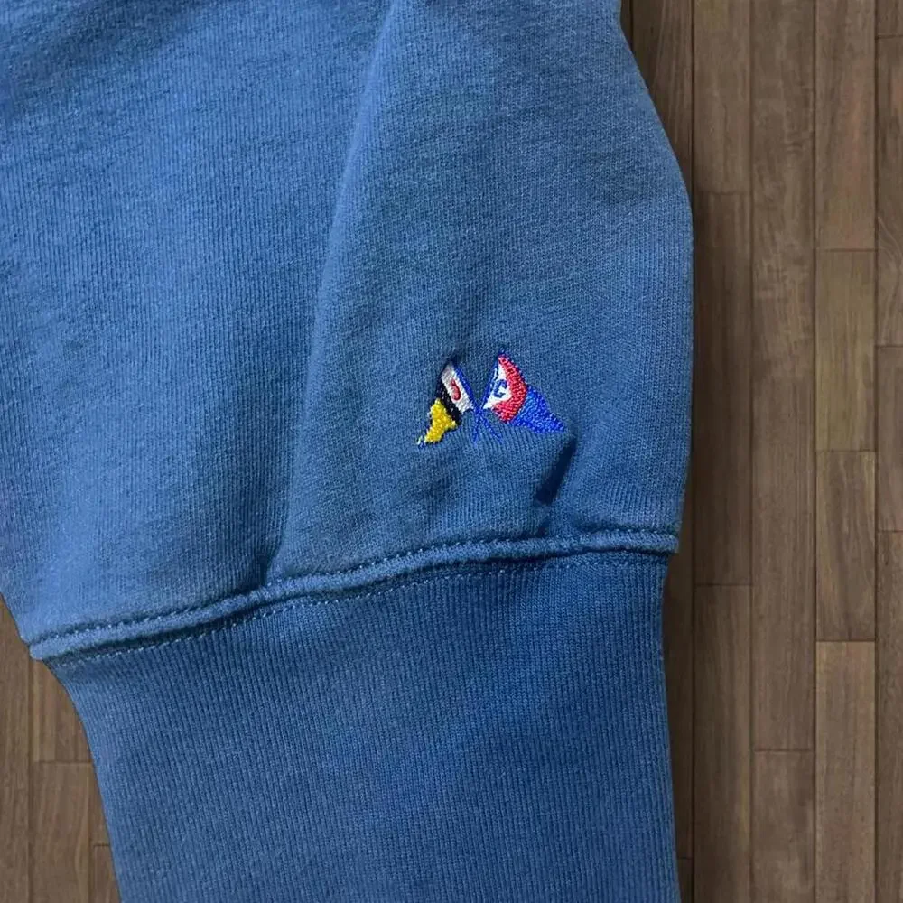 Vintage J Crew Sportswear Quarter Zip Deep Blue‎ Sz Large